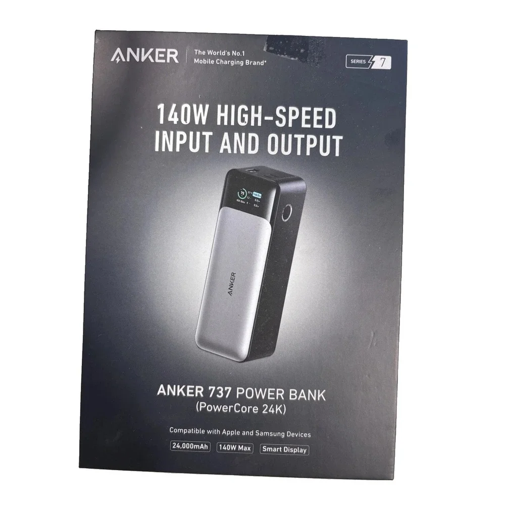 Anker 737 Power Bank (PowerCore 24K) - 140W High-Speed Portable Charger BNIB